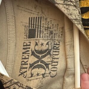 Xtreme Couture Men's Short Sleeve Tee - Beige